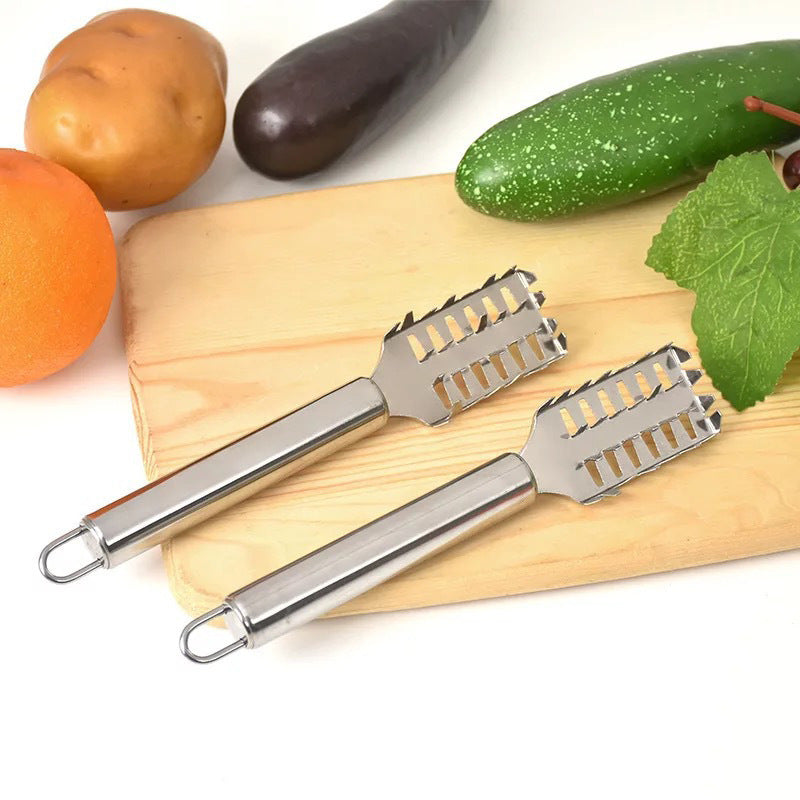 Fish Scale Peeler Creative Stainless Steel Fish Scale Planer Kitchen Supplies Small Tools Scaler Hair