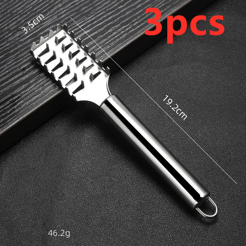 Fish Scale Peeler Creative Stainless Steel Fish Scale Planer Kitchen Supplies Small Tools Scaler Hair