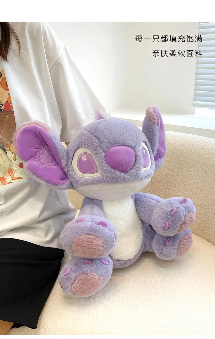 Disney Cartoon Purple Stitch Doll Star Baby Kawaii Plush Toy Girl's Birthday Doll Girlfriend Valentine's Day Gift 25cm/30cm/45cm
