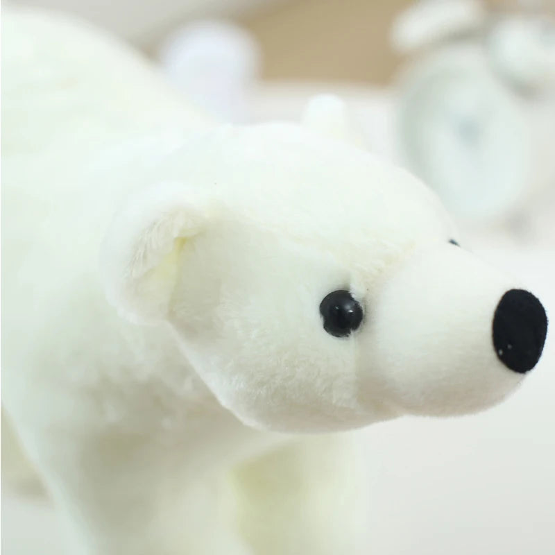 20/25/35/45cm Super Lovely Polar Bear Family Stuffed Plush Placating Toy Pure White Bear Soft Fabric Doll Gift for Children