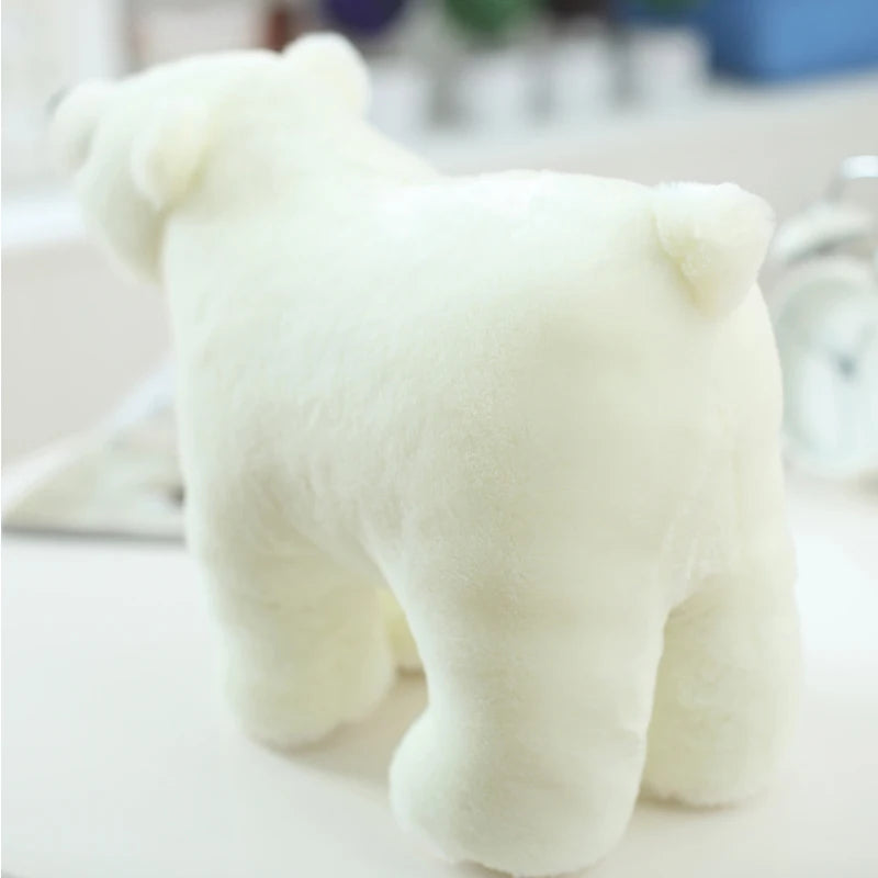 20/25/35/45cm Super Lovely Polar Bear Family Stuffed Plush Placating Toy Pure White Bear Soft Fabric Doll Gift for Children