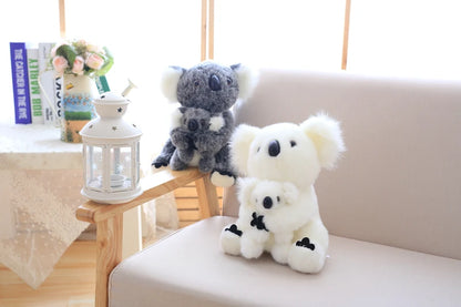 1pc Kawaii Simulation Australia Koala Plush Toy Stuffed Animal Doll Mom Baby Kids Infant Girls Toys Birthday Gift Home Decor