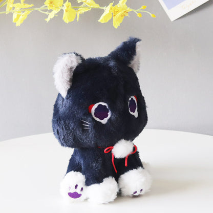 22cm Anime Scaramouche Cat Cute Plush Doll Genshin Impact Wanderer Pet Cosplay Stuffed Pillow Toy Birthday Gift