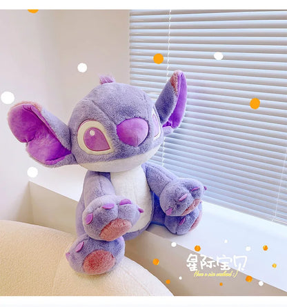 Disney Cartoon Purple Stitch Doll Star Baby Kawaii Plush Toy Girl's Birthday Doll Girlfriend Valentine's Day Gift 25cm/30cm/45cm