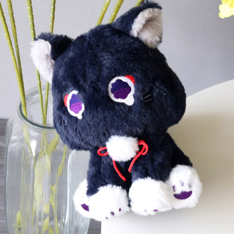 22cm Anime Scaramouche Cat Cute Plush Doll Genshin Impact Wanderer Pet Cosplay Stuffed Pillow Toy Birthday Gift