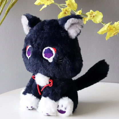 22cm Anime Scaramouche Cat Cute Plush Doll Genshin Impact Wanderer Pet Cosplay Stuffed Pillow Toy Birthday Gift