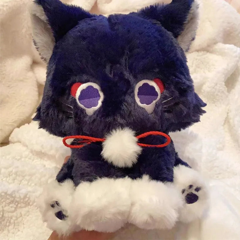 22cm Anime Scaramouche Cat Cute Plush Doll Genshin Impact Wanderer Pet Cosplay Stuffed Pillow Toy Birthday Gift